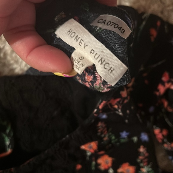 Honey Punch Flowy Long Sleeve Floral Romper - Picture 7 of 10